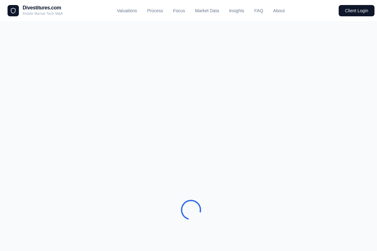 Divestitures.com screenshot